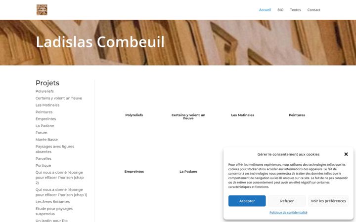 Screenshot of ladislascombeuil.com