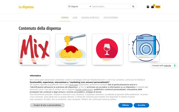 Screenshot of ladispensa.altervista.org