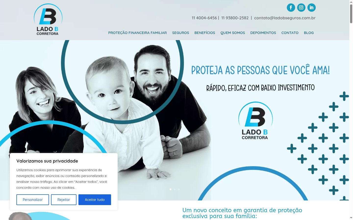 Screenshot tal-banner tal-kunsens muri qabel kwalunkwe interazzjoni
