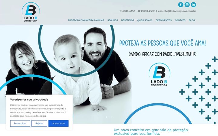Screenshot of ladobseguros.com.br