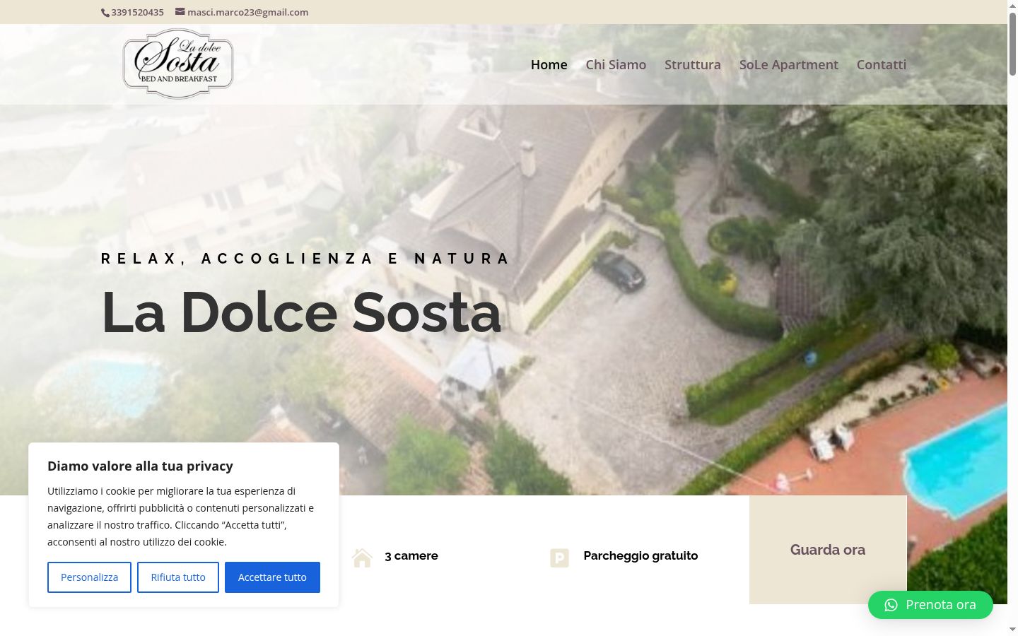 Posnetek zaslona pasice za privolitev, prikazane pred kakršno koli interakcijo