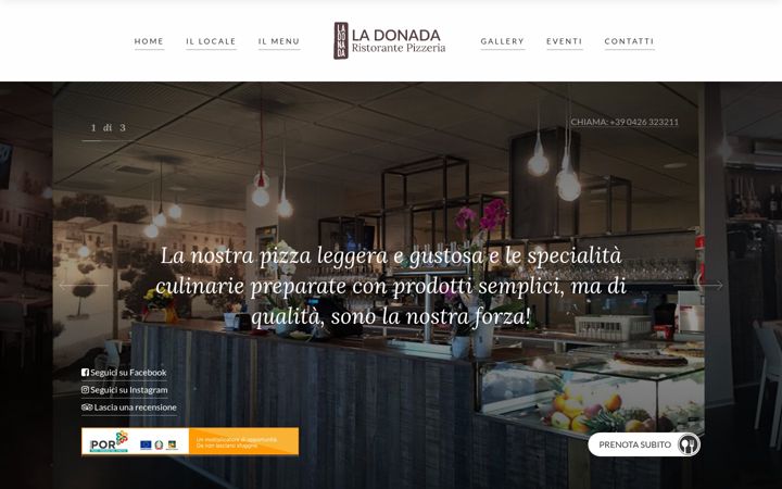 Screenshot of ladonada.it