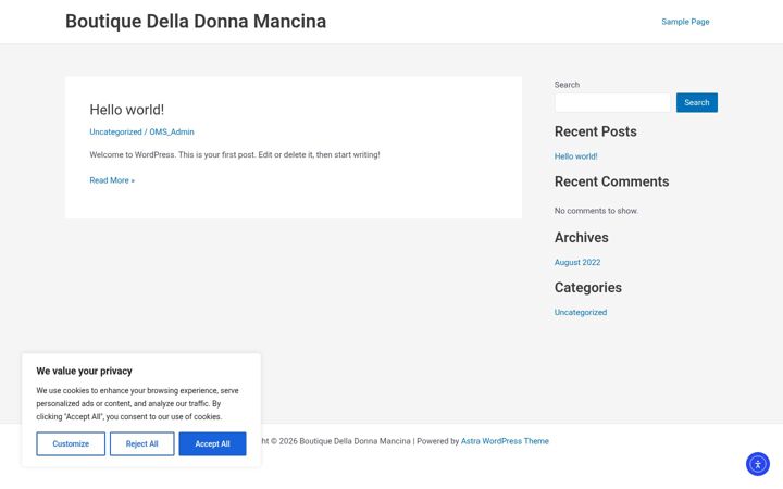 Screenshot of ladonnamancina.com