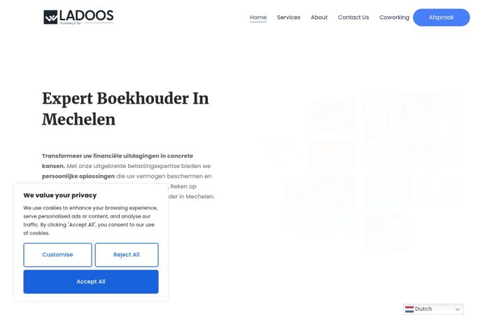 Screenshot of ladoostax.be