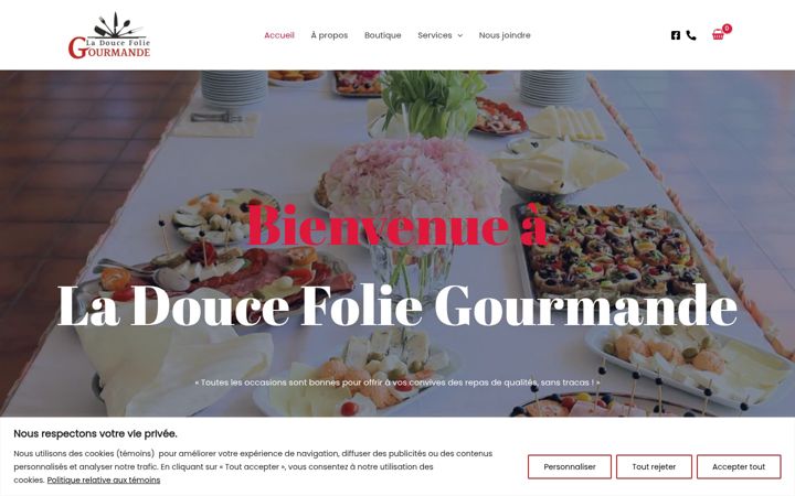 Screenshot of ladoucefoliegourmande.com