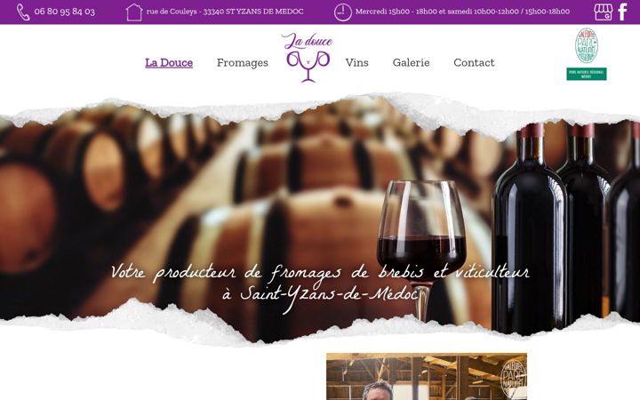Screenshot of ladouceproducteurs.fr