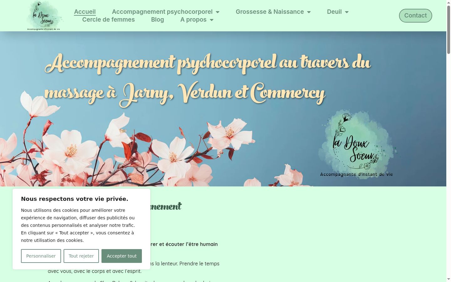 Screenshot tal-banner tal-kunsens muri qabel kwalunkwe interazzjoni