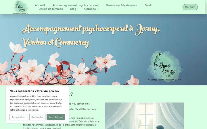 Screenshot of ladouxsoeur.com