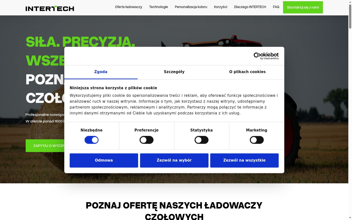 Képernyőkép a bármilyen interakció előtt megjelenő hozzájárulási bannerről