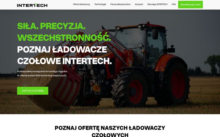 Screenshot of ladowaczeintertech.pl