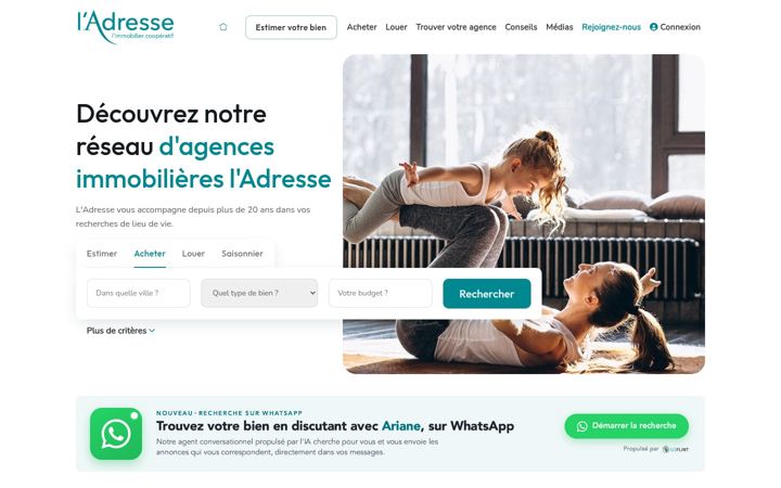 Screenshot of ladresse.com