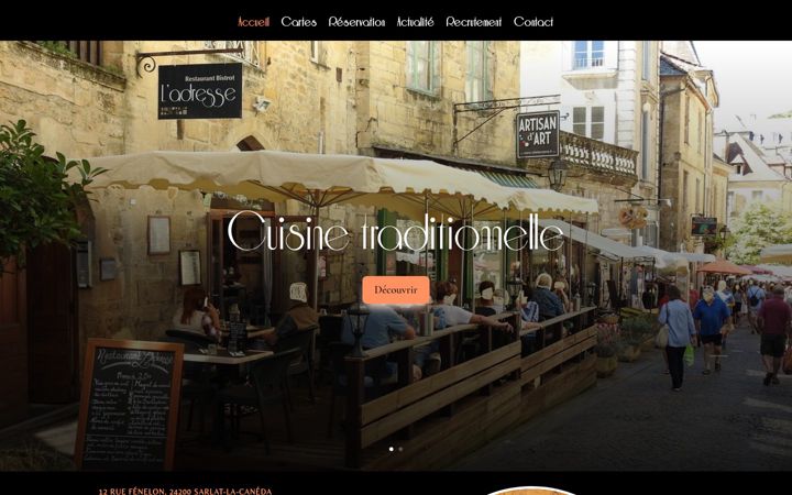 Screenshot of ladressedesarlat.fr