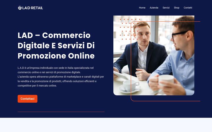 Screenshot of ladretail.com