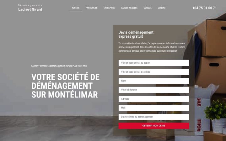 Screenshot of ladreytgirard.fr