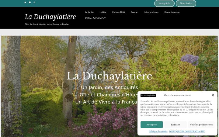 Screenshot of laduchaylatiere.com