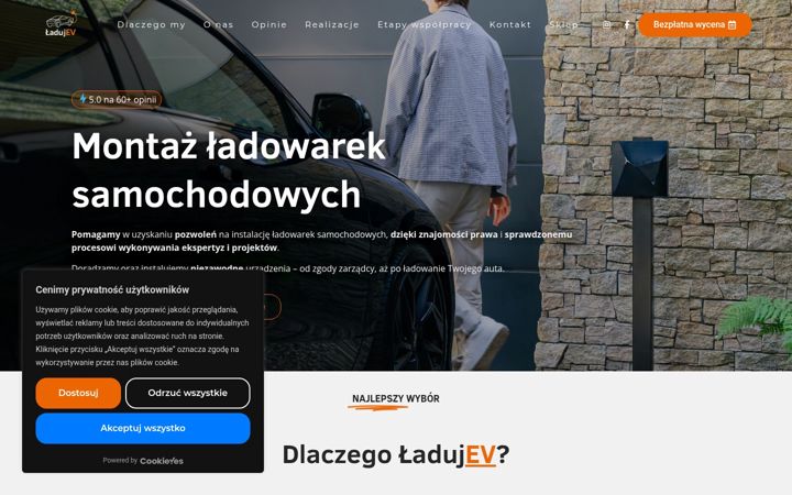 Screenshot of ladujev.pl