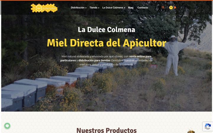 Screenshot of ladulcecolmena.es