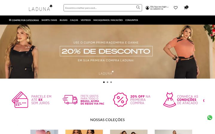 Screenshot of laduna.com.br