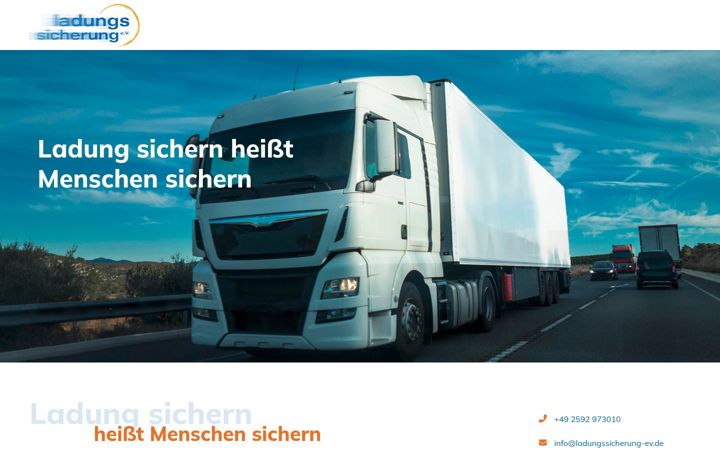 Screenshot van ladungssicherung-ev.de
