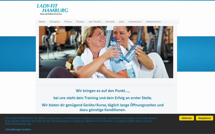 Screenshot of lady-fit-hamburg.de