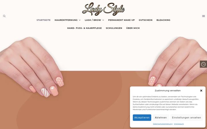 Screenshot of lady-style-kosmetik.de