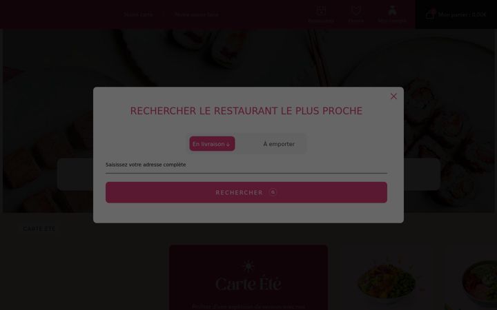 Screenshot of lady-sushi.fr