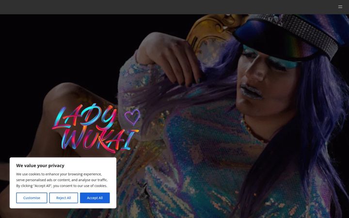 Screenshot of lady-wukai.ch