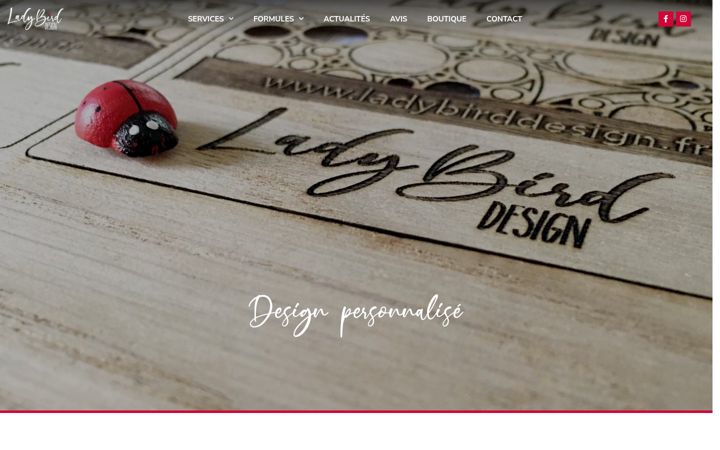 Screenshot of ladybirddesign.fr