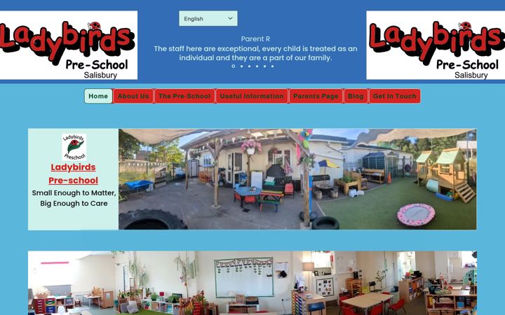 Screenshot of ladybirdspreschool.com