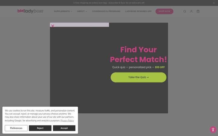 Screenshot of ladyboss.com