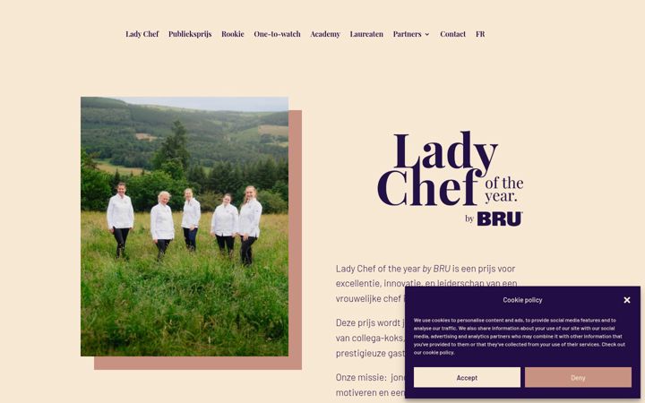 Screenshot of ladychefoftheyear.com