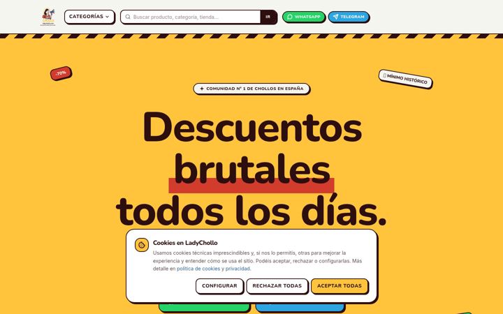 Screenshot of ladychollo.com