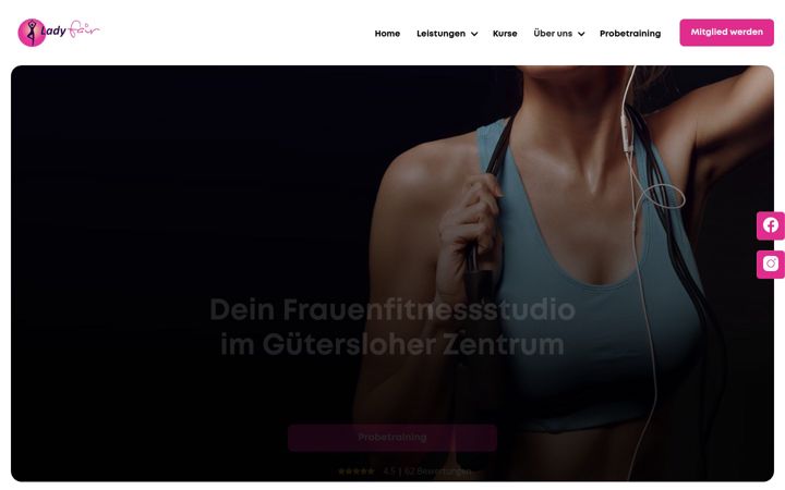 Screenshot of ladyfairfitness.de
