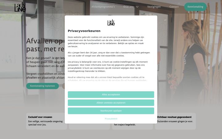 Screenshot of ladyline.nl