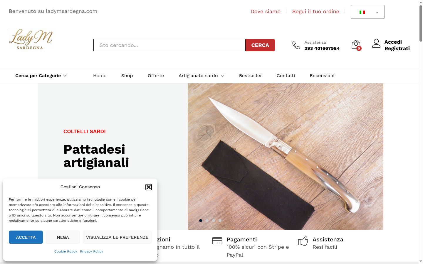 Screenshot tal-banner tal-kunsens muri qabel kwalunkwe interazzjoni