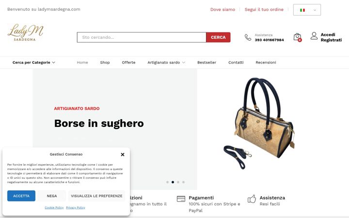 Screenshot of ladymsardegna.com