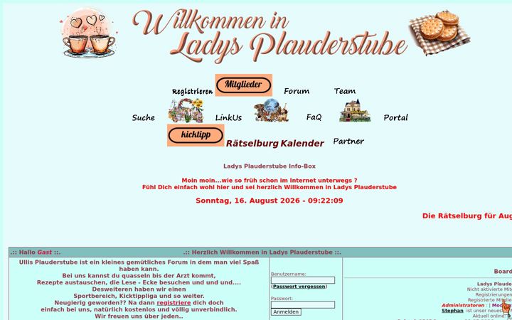 Screenshot of ladys-plauderstube.de