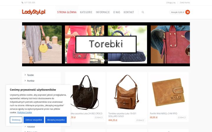 Screenshot of ladystyl.pl