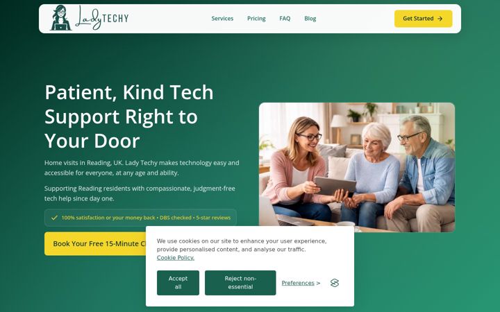 Screenshot of ladytechy.com