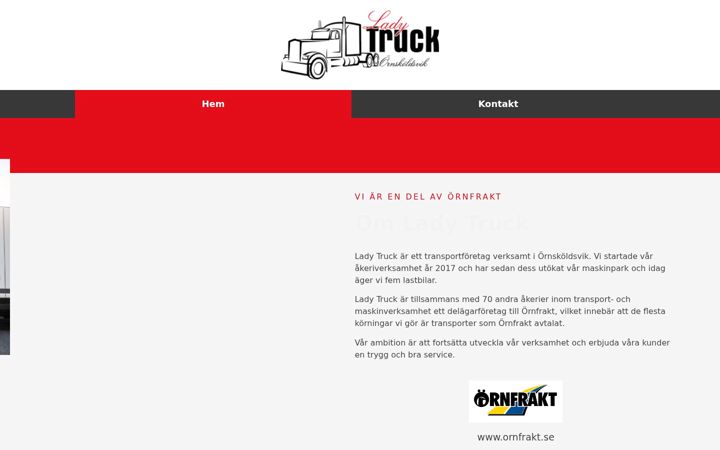 Screenshot of ladytruck.se