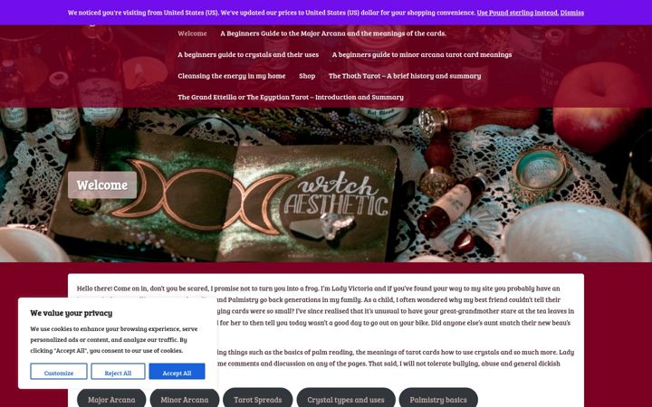 Screenshot of ladyvictoria.co.uk