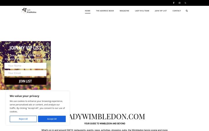 Screenshot of ladywimbledon.com
