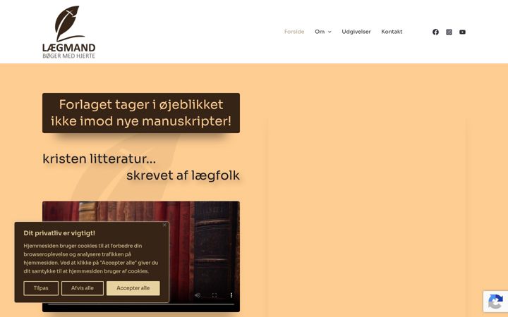 Screenshot of laegmand.dk
