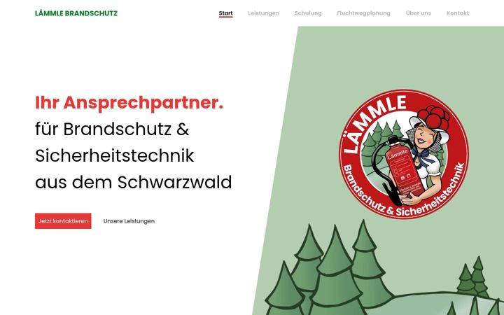 Screenshot of laemmle-brandschutz.de
