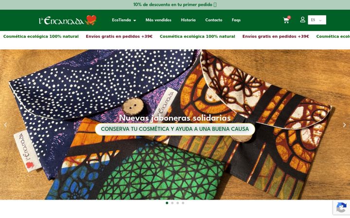 Screenshot of laencantada.es