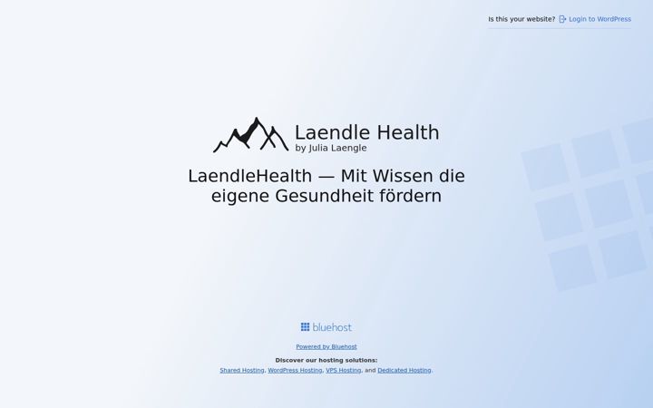 Screenshot of laendlehealth.com