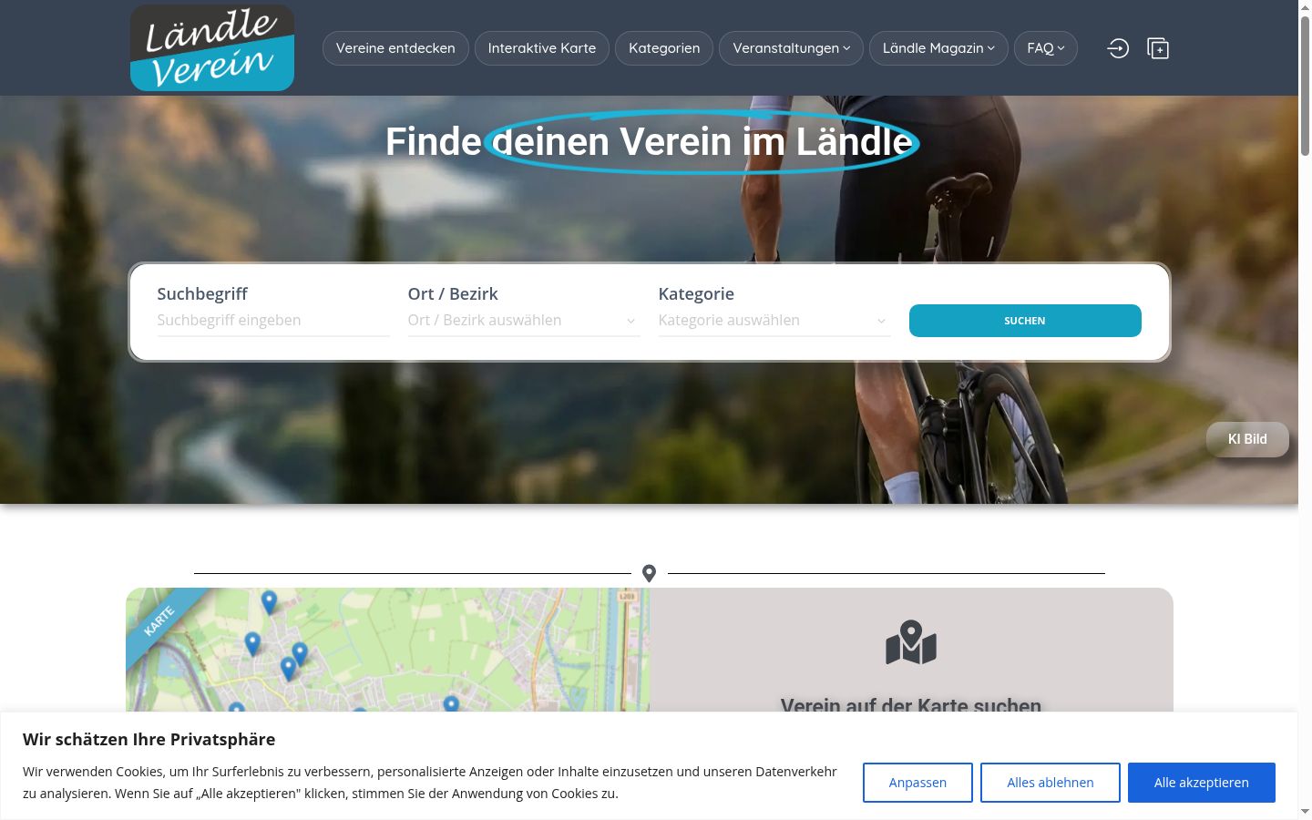 Sutikimo reklamjuostės, rodytos prieš bet kokią sąveiką, ekrano kopija