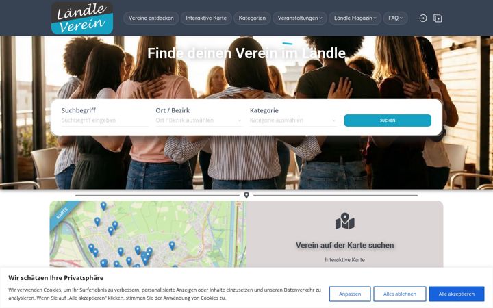 Screenshot of laendleverein.at