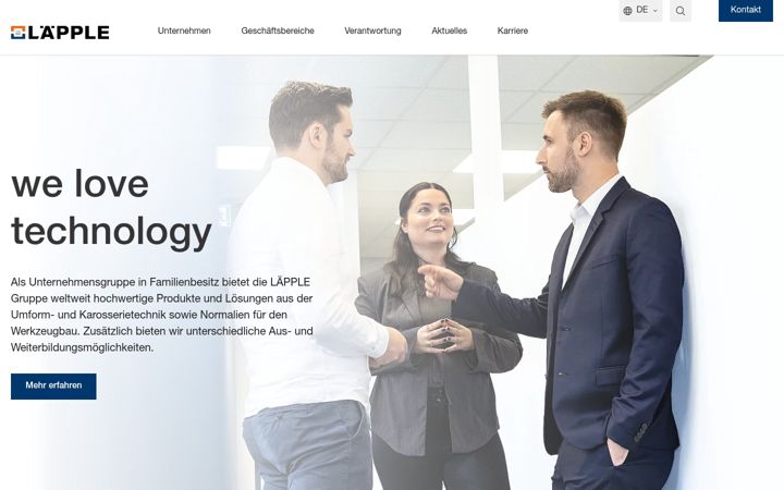 Screenshot of laepple.de