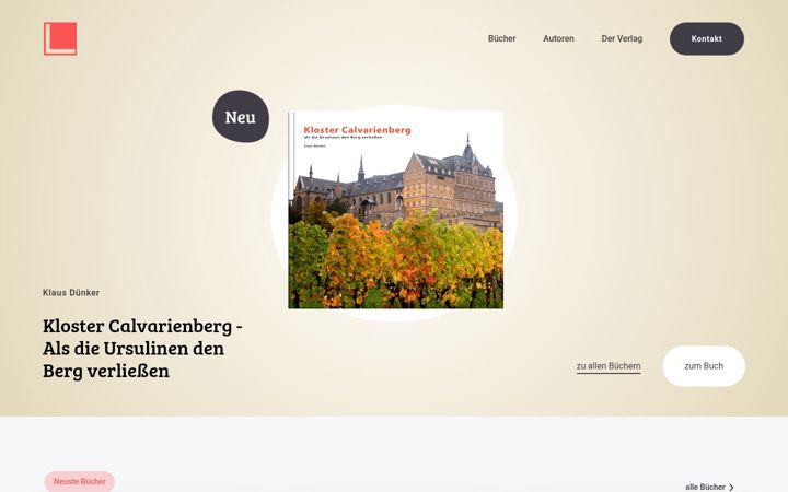 Screenshot of laerchen-verlag.de